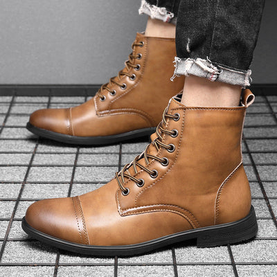 Morgan | Faux Leather Ankle Boots | Handcrafted Shoes