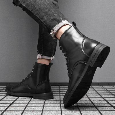 Morgan | Faux Leather Ankle Boots | Handcrafted Shoes