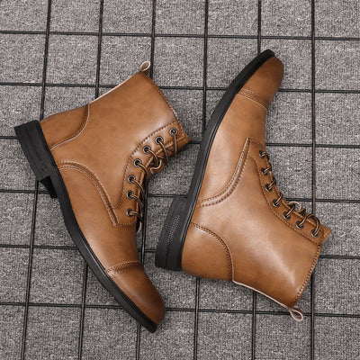 Morgan | Faux Leather Ankle Boots | Handcrafted Shoes
