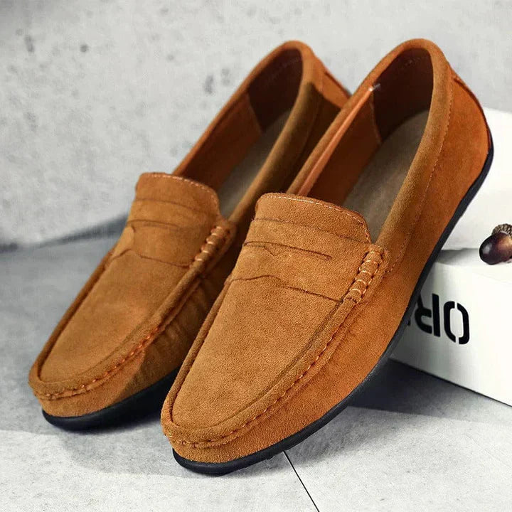 Lorenzo Suede Slip-On Loafers
