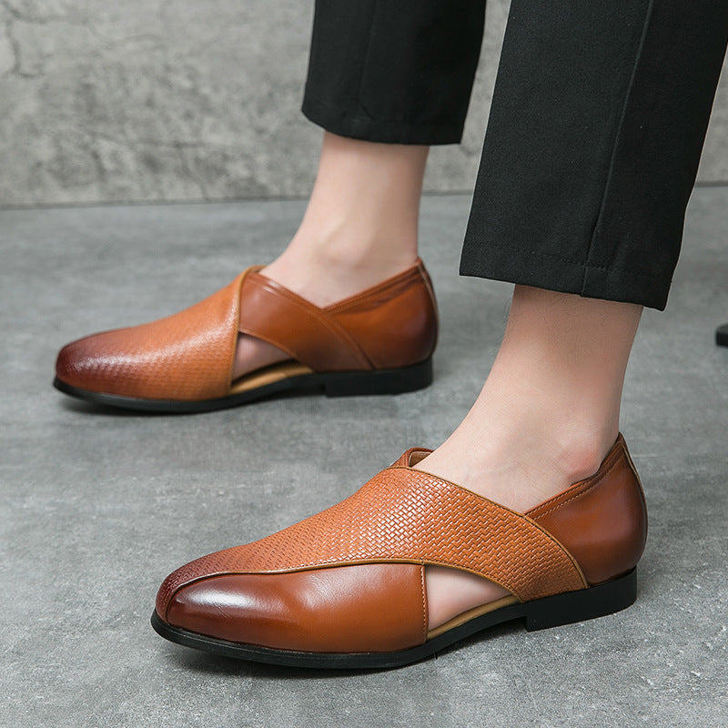 Classic Leather Loafers with a Vintage Touch