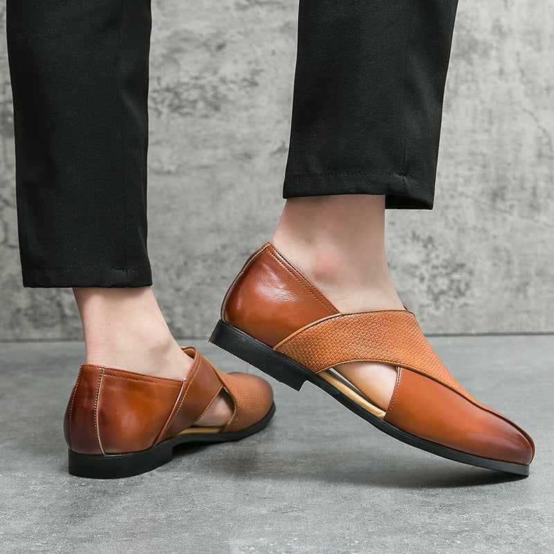 Classic Leather Loafers with a Vintage Touch