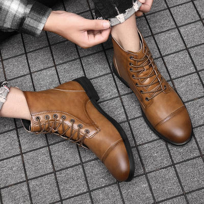 Morgan | Faux Leather Ankle Boots | Handcrafted Shoes