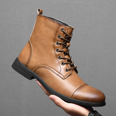 Morgan | Faux Leather Ankle Boots | Handcrafted Shoes