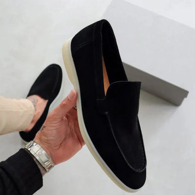 Chic Suede Slip-On Loafers