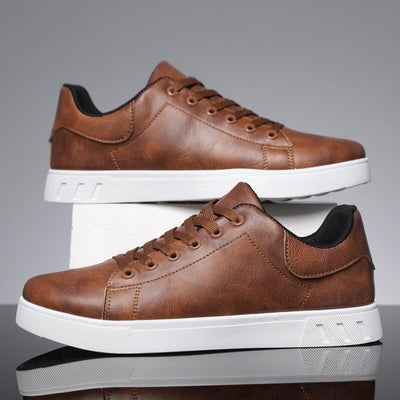 Vincenzo - Classic Sneakers for Every Occasion | Orthopedic Leather Shoes for Timeless Comfort