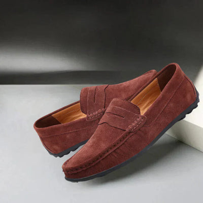 Lorenzo Suede Slip-On Loafers