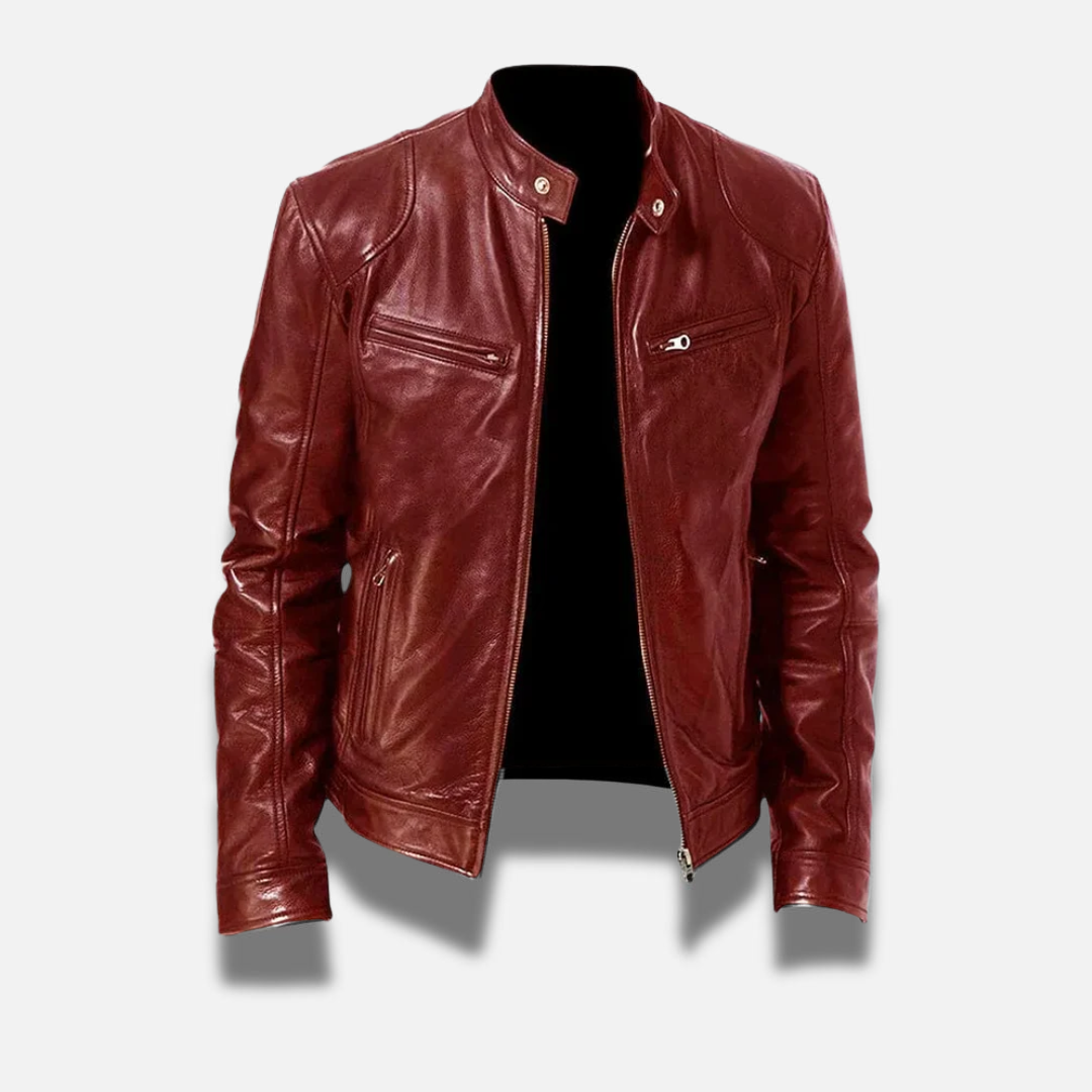 Derek | Classic Leather Jacket