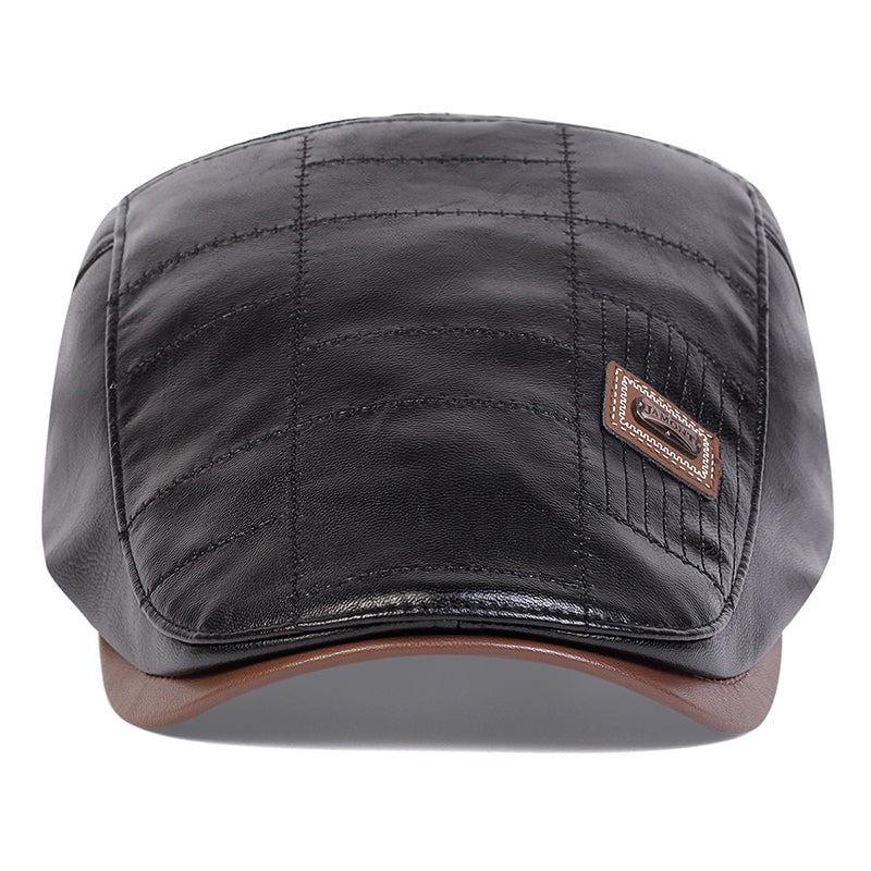 Quilted Leather Hat