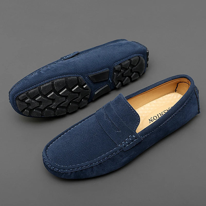 Suede Slip-On Loafers