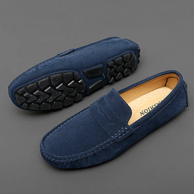 Suede Slip-On Loafers