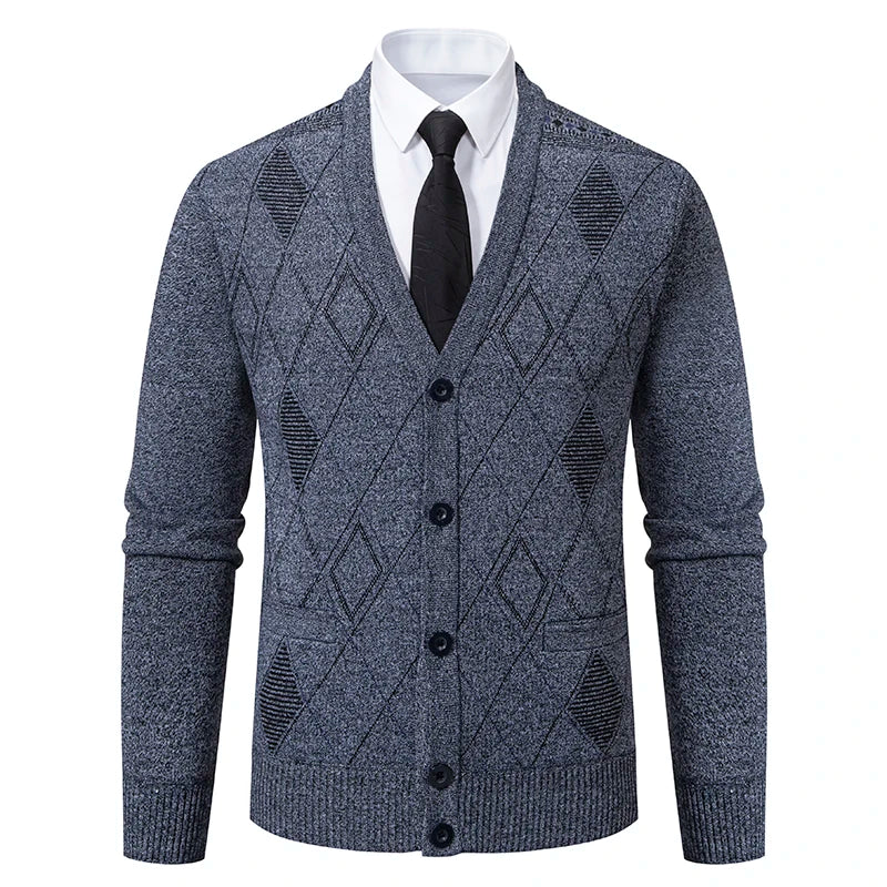 Sterling | Argyle Knit Cardigan