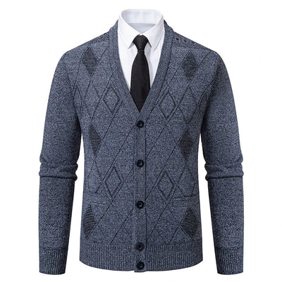 Sterling | Argyle Knit Cardigan