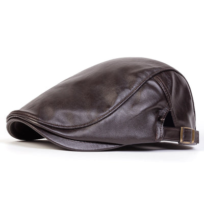Classic Leather Driving Cap