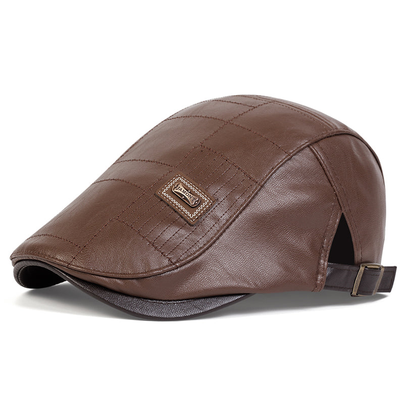 Quilted Leather Hat