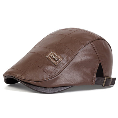 Quilted Leather Hat
