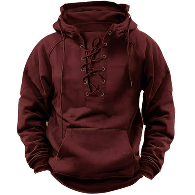 Wyatt | Heritage Lace-Up Hoodie