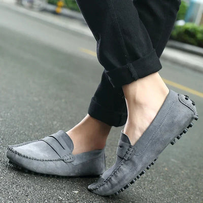 Relaxed Suede Slip-On Shoes