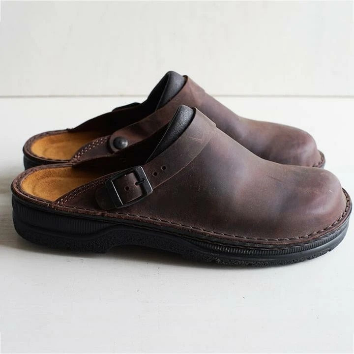 Spencer™ Men's Orthopedic Slippers | Orthopedic Leather Shoes for Timeless Comfort
