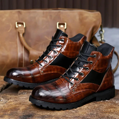 Rendell™ | Crocodile Leather Boots | Handcrafted Shoes