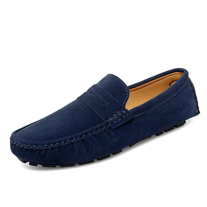 Suede Slip-On Loafers
