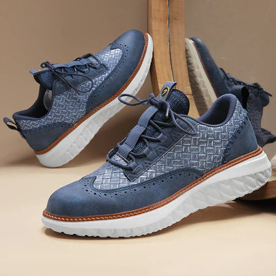 Oxford Ridge Eco-Friendly Sneakers | Orthopedic Leather Shoes for Timeless Comfort