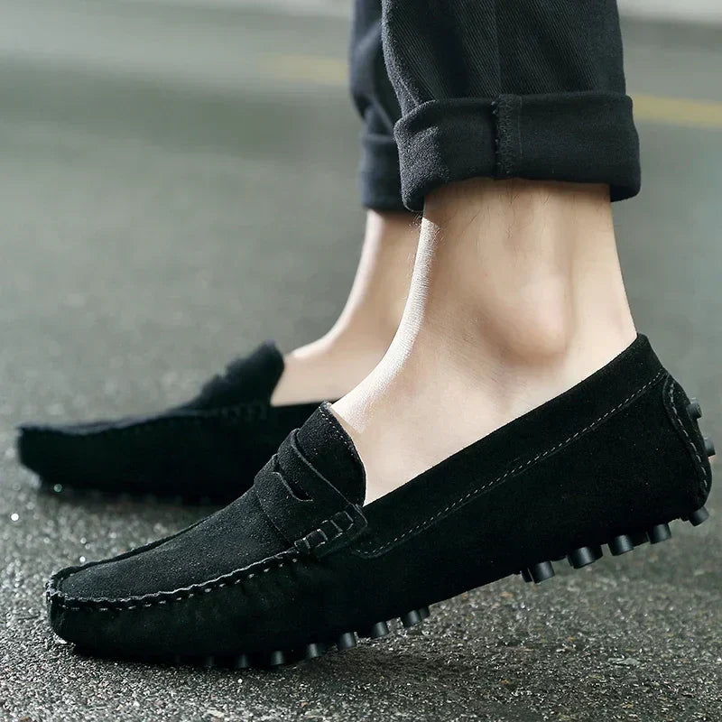 Relaxed Suede Slip-On Shoes