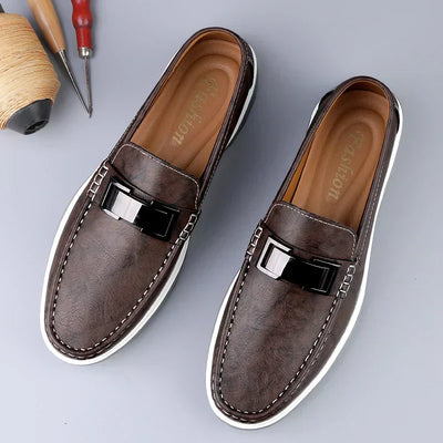 Premium Leather Slip-On Shoes