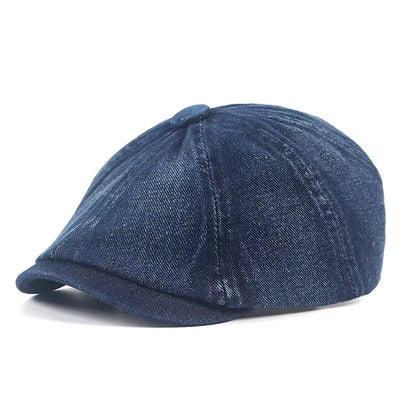 Denim Flat Cap