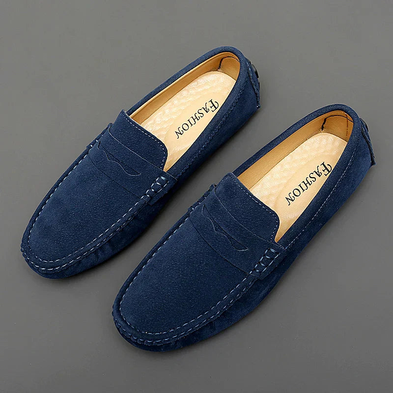Suede Slip-On Loafers