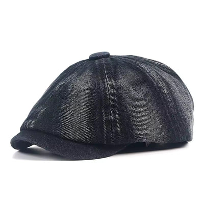 Denim Flat Cap