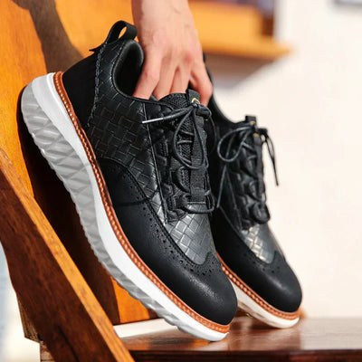 Oxford Ridge Eco-Friendly Sneakers | Orthopedic Leather Shoes for Timeless Comfort