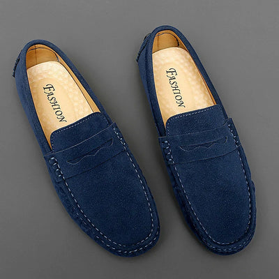 Suede Slip-On Loafers