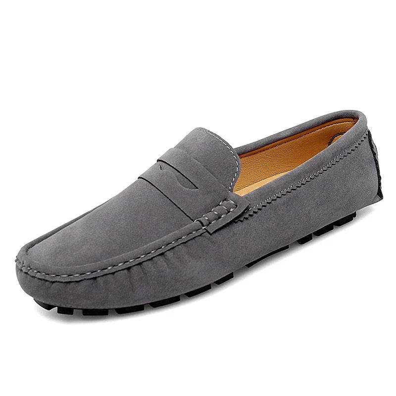 Suede Slip-On Loafers