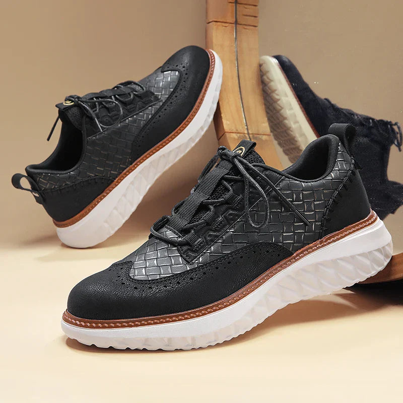 Oxford Ridge Eco-Friendly Sneakers | Orthopedic Leather Shoes for Timeless Comfort