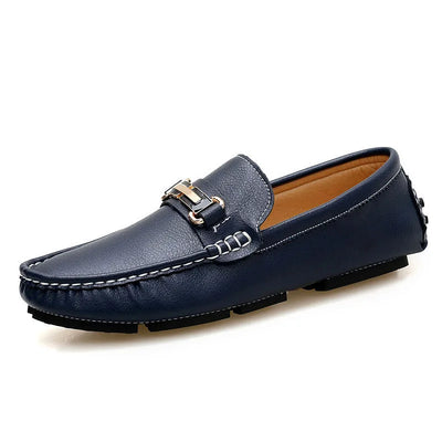Authentic Leather Slip-On Shoes