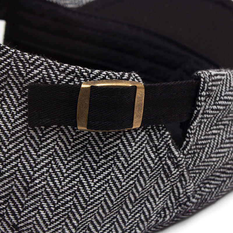 Herringbone Wool Driving Cap