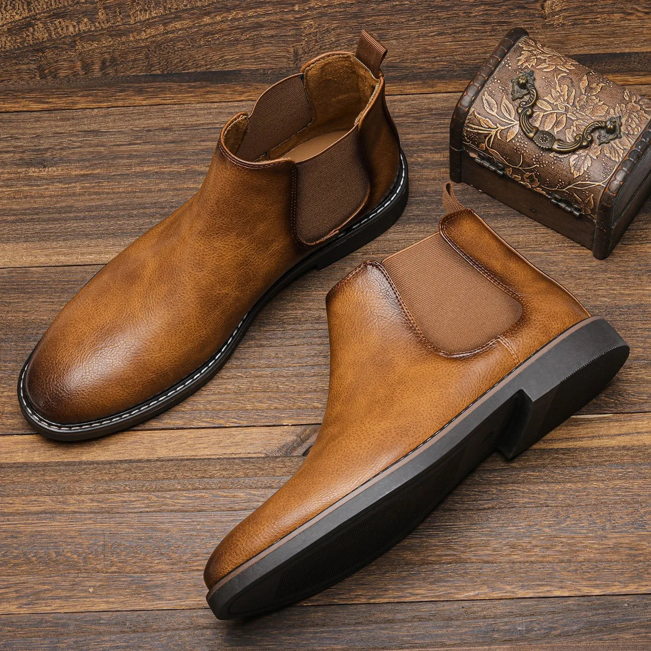 Harry | Men's Chelsea Boots - Edition 2 | Orthopedic Leather Shoes for Timeless Comfort