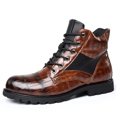 Rendell™ | Crocodile Leather Boots | Handcrafted Shoes