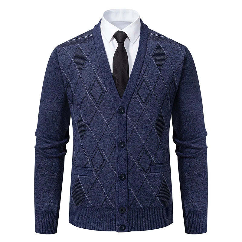 Sterling | Argyle Knit Cardigan