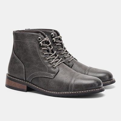 Ralph | Vintage-Inspired Derby Boots | Orthopedic Leather Shoes for Timeless Comfort