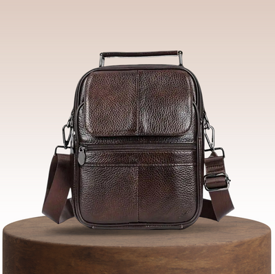 Jasper Men's Leather Courier Shoulder Bag