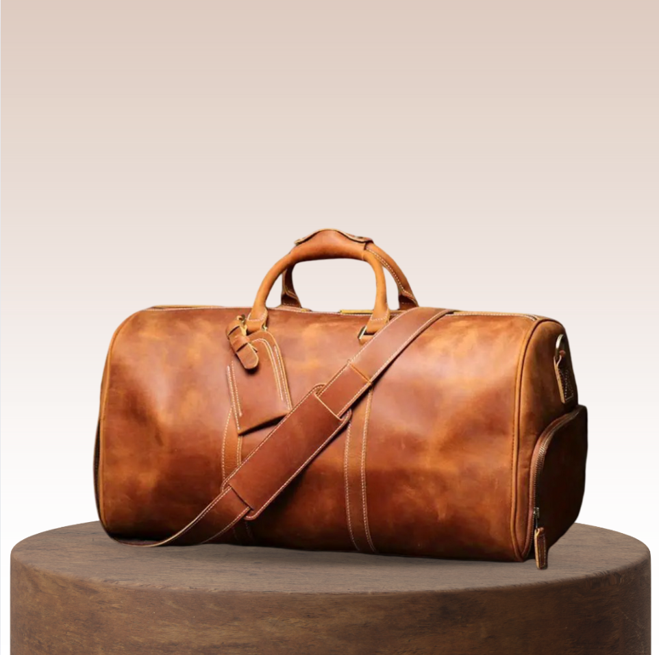 Montgomery | Authentic Top-Grain Cowhide Duffel Crossbody Bag