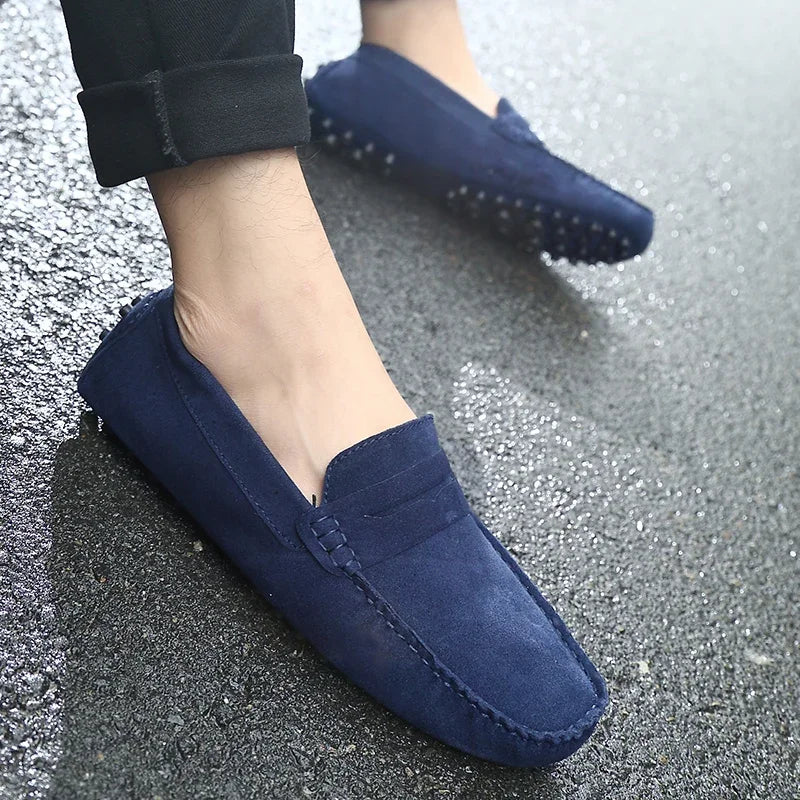 Relaxed Suede Slip-On Shoes