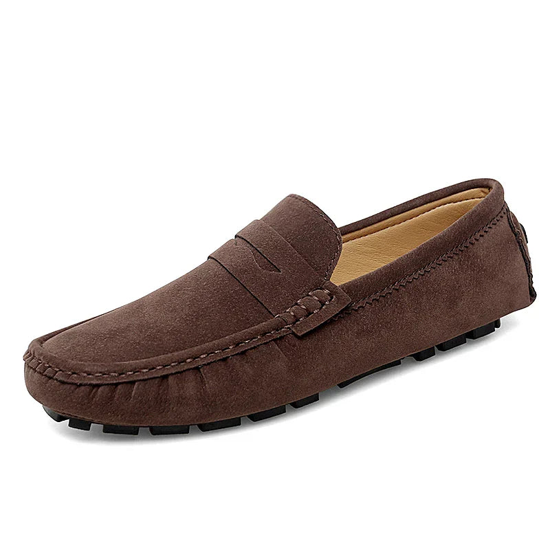 Suede Slip-On Loafers