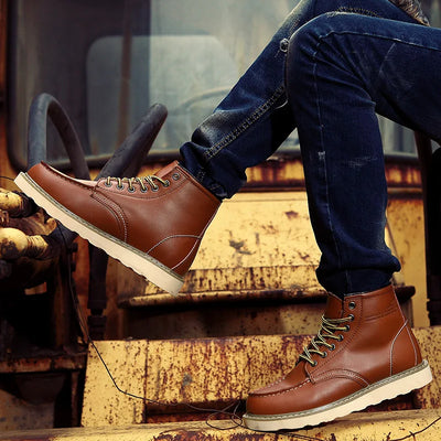 Muller™ – Eco-Friendly Retro Boots | Orthopedic Leather Shoes for Timeless Comfort