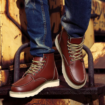 Muller™ – Eco-Friendly Retro Boots | Orthopedic Leather Shoes for Timeless Comfort