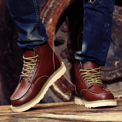 Muller™ – Eco-Friendly Retro Boots | Orthopedic Leather Shoes for Timeless Comfort