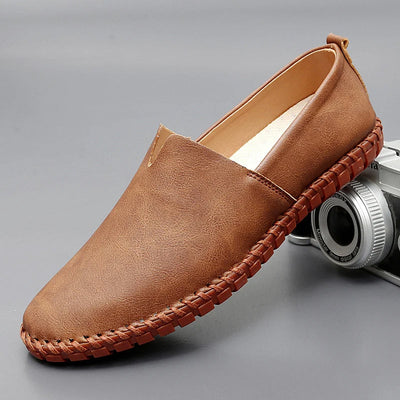 Santorini Leather Slip-On Shoes