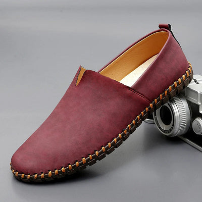 Santorini Leather Slip-On Shoes